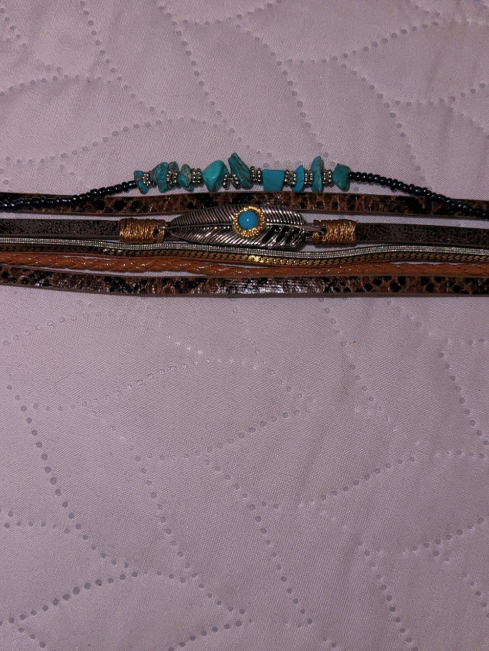 Turquoise Multi-Stack Women's Bracelet - Picture 8 of 8